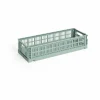 HAY Colour Crate Mini Oblong 13x34 5 cm Sage green