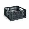 HAY Colour Crate M Square 29 5x29 5 cm Charcoal