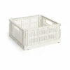 HAY Colour Crate M Square 29 5x29 5 cm Off white