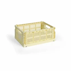 HAY Colour Crate M 26 5x34 5 cm Light yellow