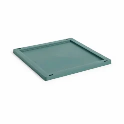 HAY Colour Crate Square/Cube lock plastic medium Dark green