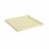 HAY Colour Crate Square/Cube lock plastic medium Light yellow