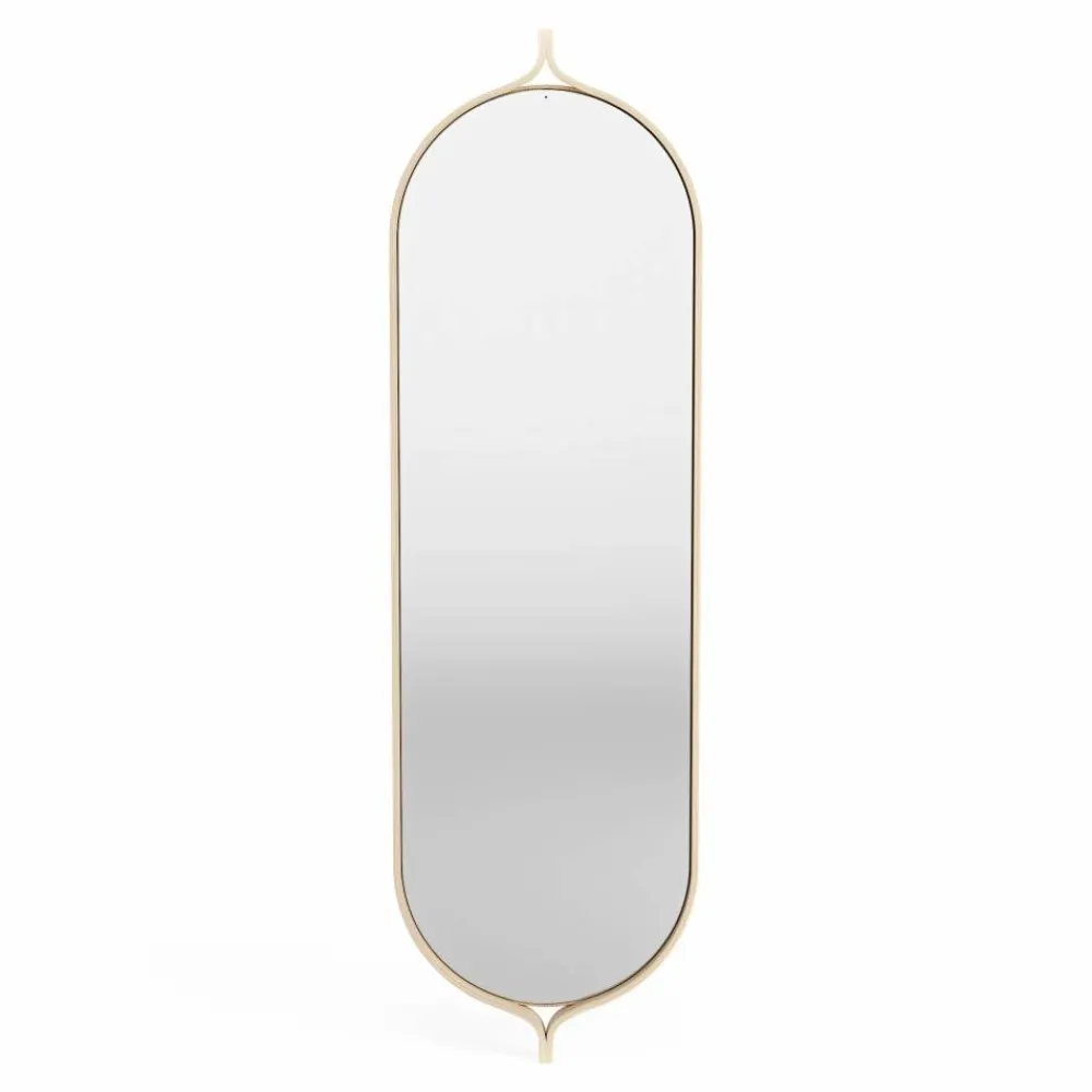 New Swedese Comma Oblong spegel 135 cm Ask lackad