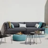 Cane-line Conic modulsoffa airtouch grey vänster inkl. dynor