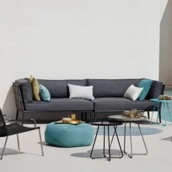 Cane-line Conic modulsoffa airtouch grey vänster inkl. dynor