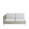 Online Cane-line Connect modulsoffa 2-sits taupe höger vita dynor