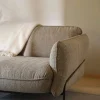 Clearance Swedese Continental soffa Sealife Dark beige/white-svartlackerat stål