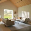 Clearance Swedese Continental soffa Wave Cobblestone-kromat stål