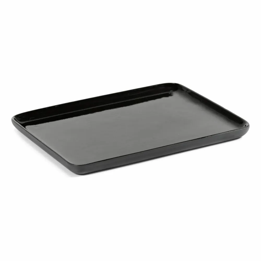 Serax Cose bricka rektangulär M 16 2x19 2 cm Dark Grey