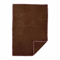Barn Klippan Yllefabrik Cozy barnfilt Walnut-pink 65x90 cm