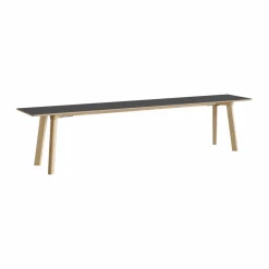 Discount HAY CPH215 Deux 2.0 bänk 200 cm Stone grey-untreated beech