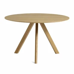 Discount HAY CPH20 2.0 matbord Ø120 cm Lacquered oak-oak veneer