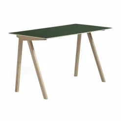 Hot HAY CPH90 2.0 skrivbord 65x130 cm Green linoleum-lacquered oak