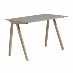 New HAY CPH90 2.0 skrivbord 65x130 cm Grey linoleum-lacquered oak