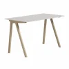 Discount HAY CPH90 2.0 skrivbord 65x130 cm Off white linoleum-lacq. oak