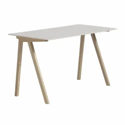 Discount HAY CPH90 2.0 skrivbord 65x130 cm Off white linoleum-lacq. oak