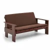 Discount HAY Crate Lounge soffa lackad furu iron red