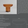 101 Copenhagen Crown sidobord low Ø65 cm Caramel