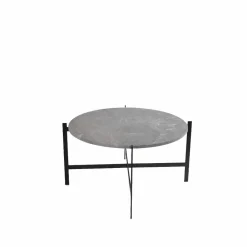 OX Denmarq Deck soffbord marmor grå svart stativ
