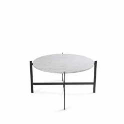 OX Denmarq Deck soffbord marmor vit svart stativ