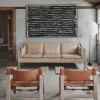 Barn Fredericia Furniture Den spanske stol fåtölj Läder cognac-oljad ek