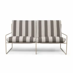 Ferm Living Desert 2-sits soffa Cash stripe-chocolate