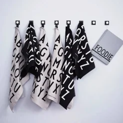 Design Letters kökshandduk 40x60 cm 2-pack Svart