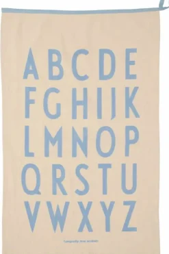 Best Design Letters Premium classic kökshandduk 50x70cm ABC-blå
