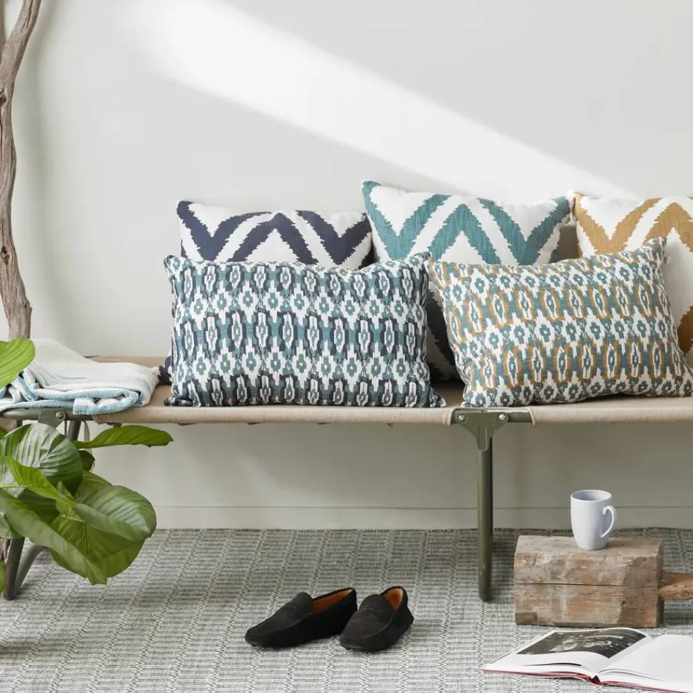 Outlet Chhatwal & Jonsson Diamond kudde heaven blue/offwhite