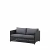 Cane-line Diamond soffa 2-sits weave Natté graphite
