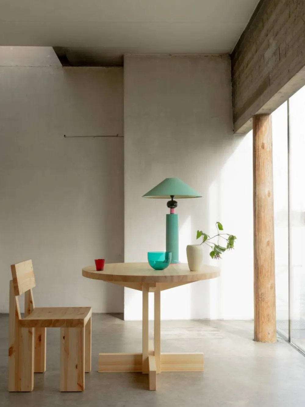 Vaarnii 001 Dining Table matbord Matt oljevaxad furu Ø100x74 cm