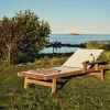Skargaarden Djurö solsäng Batyline white teak