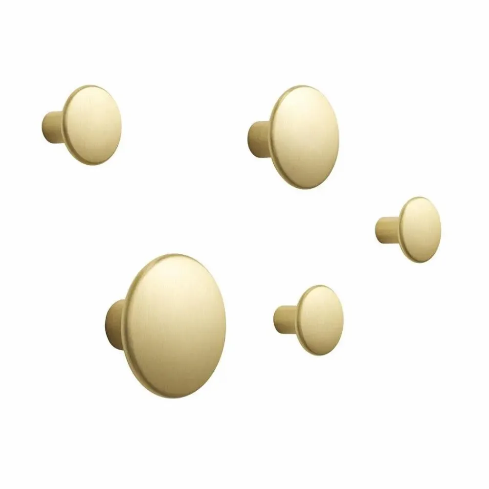 Clearance Muuto Dots Metal 5-pack Brass