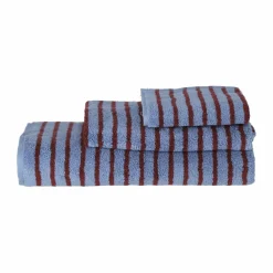 Discount Scandi Living Drift badhandduk 70x140 cm Blå-röd