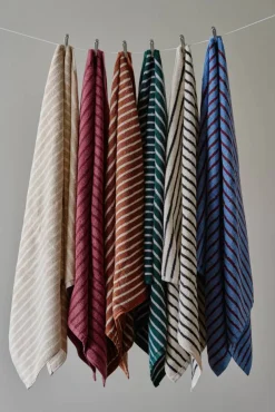 Scandi Living Drift badhandduk 100x150 cm Brun-vit