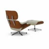 Discount Vitra Eames Lounge Chair & Ottoman new dimensions 03 Cream-sand-31 walnut natural-pol. steel