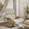 Clearance Vitra Eames Lounge Chair & Ottoman new dimensions 66 Nero-27 chestnut black-pol. steel-black