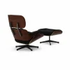 Discount Vitra Eames Lounge Chair & Ottoman new dimensions 66 Nero-32 walnut dark-pol. steel-black