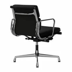 Discount Vitra EA 231 Soft Pad Chair kontorsstol felt glides 66 nero leather L20-polished