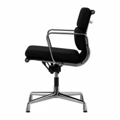 Hot Vitra EA 231 Soft Pad Chair kontorsstol felt glides 66 nero leather L50-polished