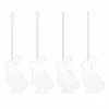 Best Cooee Design Easter Deco hare påskhänge 4-pack White
