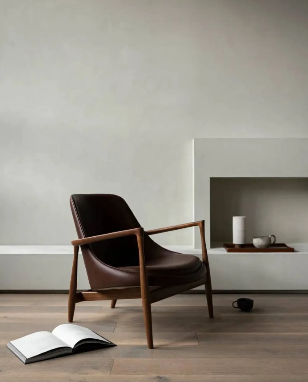 Discount Audo Copenhagen Elizabeth loungefåtölj Läder Dakar 0329-valnöt