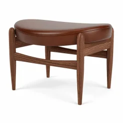 Audo Copenhagen Elizabeth ottoman Läder Dakar 0329-valnöt