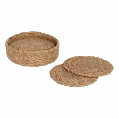 Best Dixie Ella glasunderlägg Ø10 5 cm 6-pack Natural
