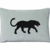 Sale Chhatwal & Jonsson Embroidered Black Panther kuddfodral 40x60 cm Aqua