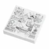 Outlet Arabia Emilia pappersservetter 33x33 cm 20-pack Svart-vit