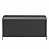 Muuto Enfold sidobord lågt 125x45x63 cm Black-Black