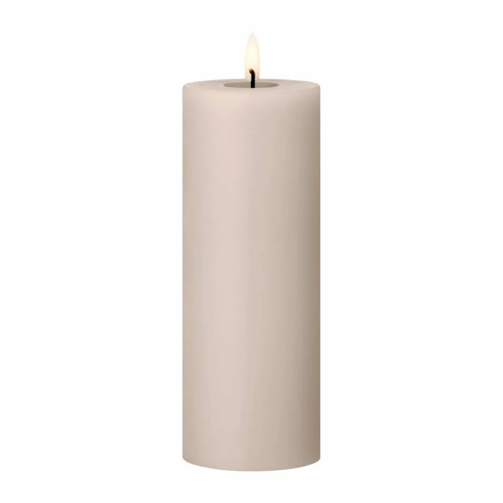 ester & erik blockljus LED 22 Linen Grey 20 cm