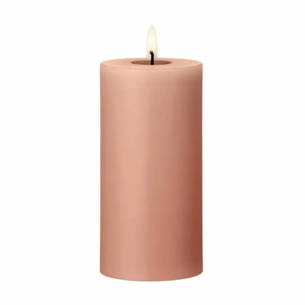 ester & erik blockljus LED 20 Rosy caramel 15 cm