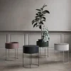 Sale Ferm Living plant box rund ljusgrå